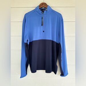RLX Ralph Lauren Golf Men’s 1/4 Zip Pullover Jacket XL Blue Navy Performance New